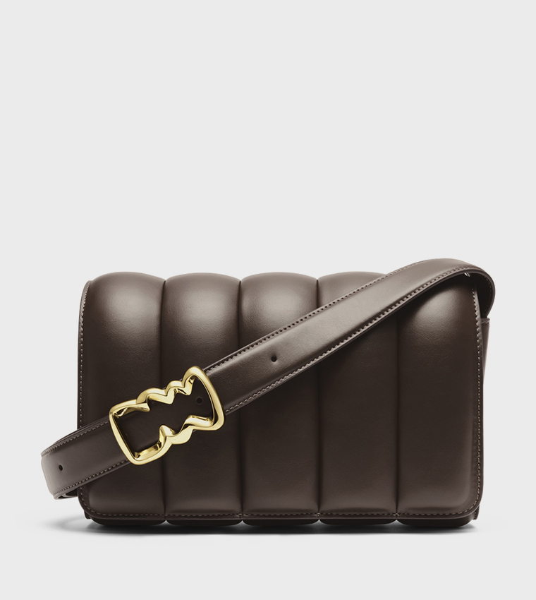 Buy Daniel Wellington SADIE Quilted Large Crossbody Bag In Brown 6thStreet Bahrain