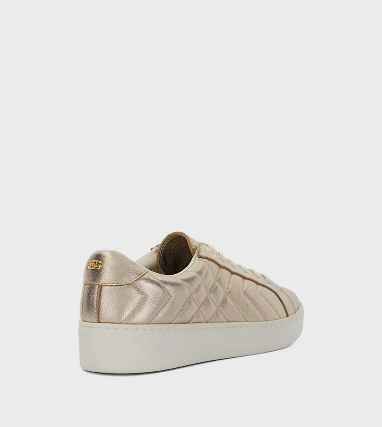 EGENT Quilted Lace-Up Sneakers