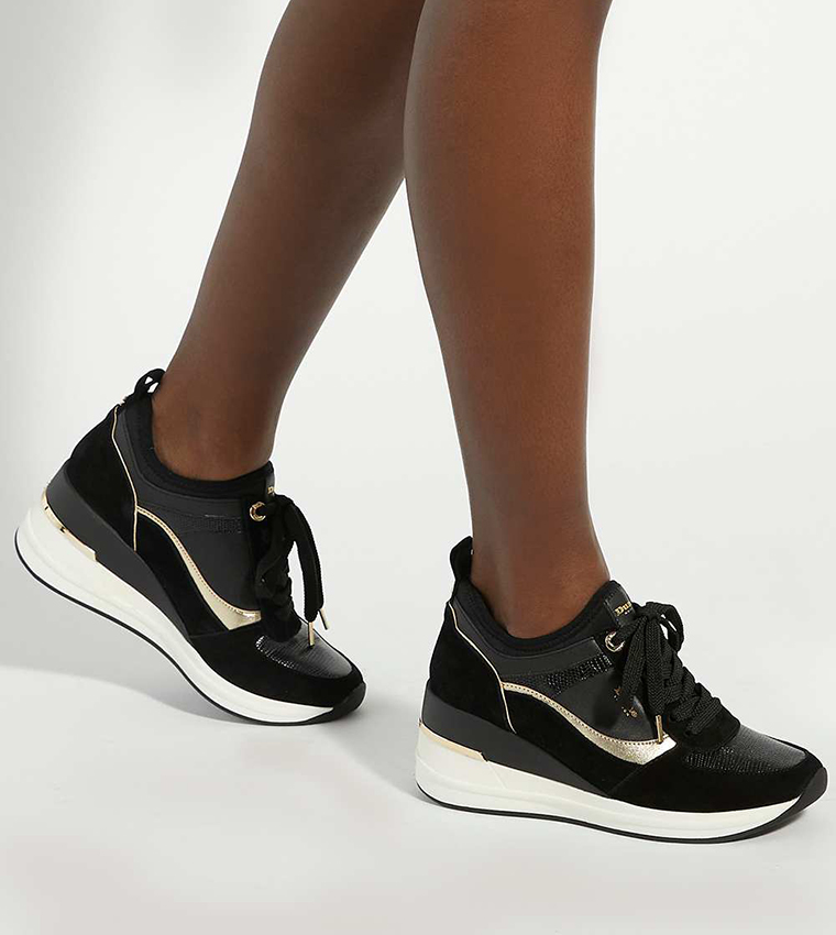 ELLAINA High Top Lace-Up Sneakers