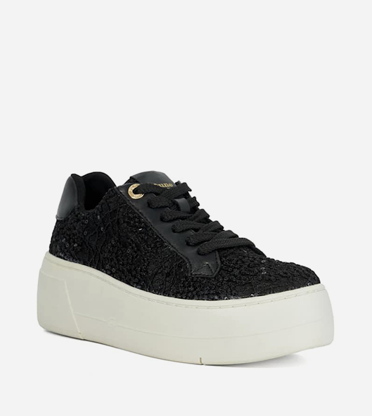 EPISODE Embellished Lace-Up Sneakers