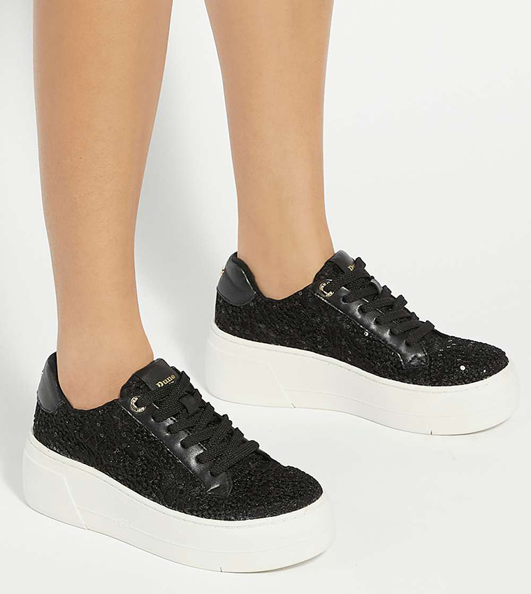 EPISODE Embellished Lace-Up Sneakers