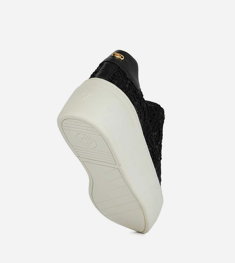 EPISODE Embellished Lace-Up Sneakers