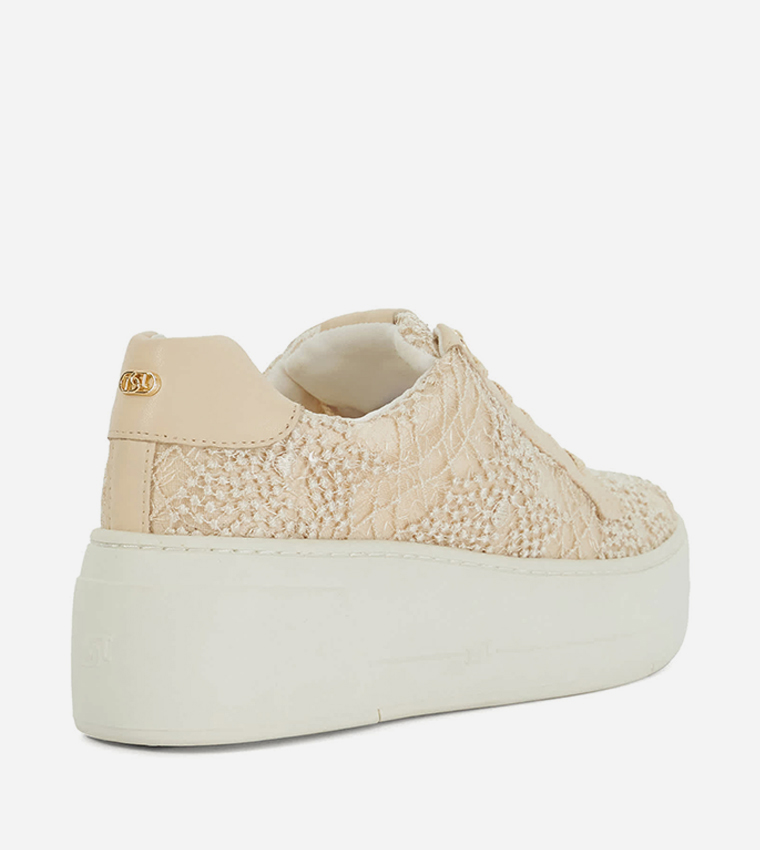 EPISODE Embellished Lace-Up Sneakers