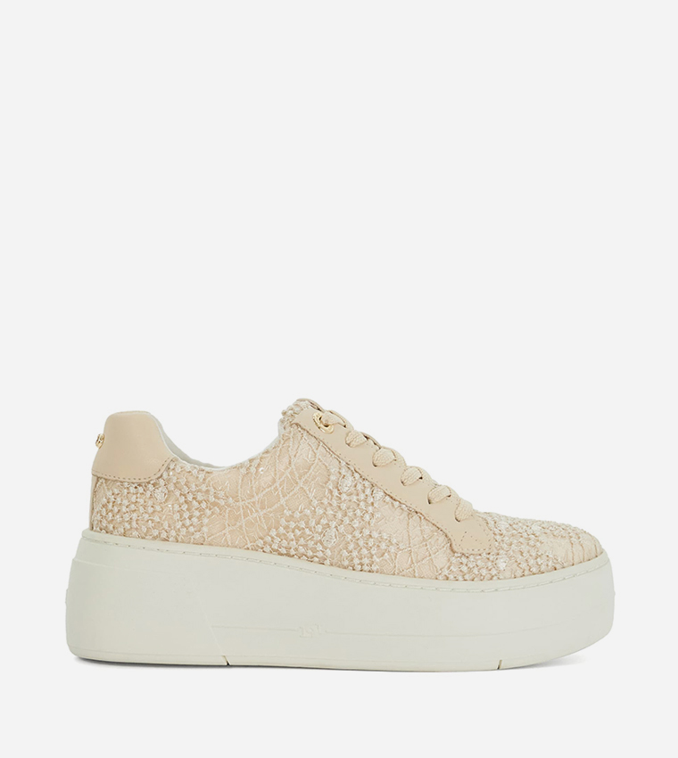 EPISODE Embellished Lace-Up Sneakers