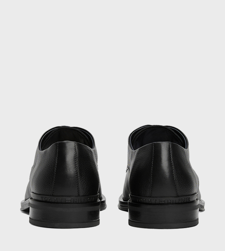 Logo Detail Leather Lace-Up Shoes