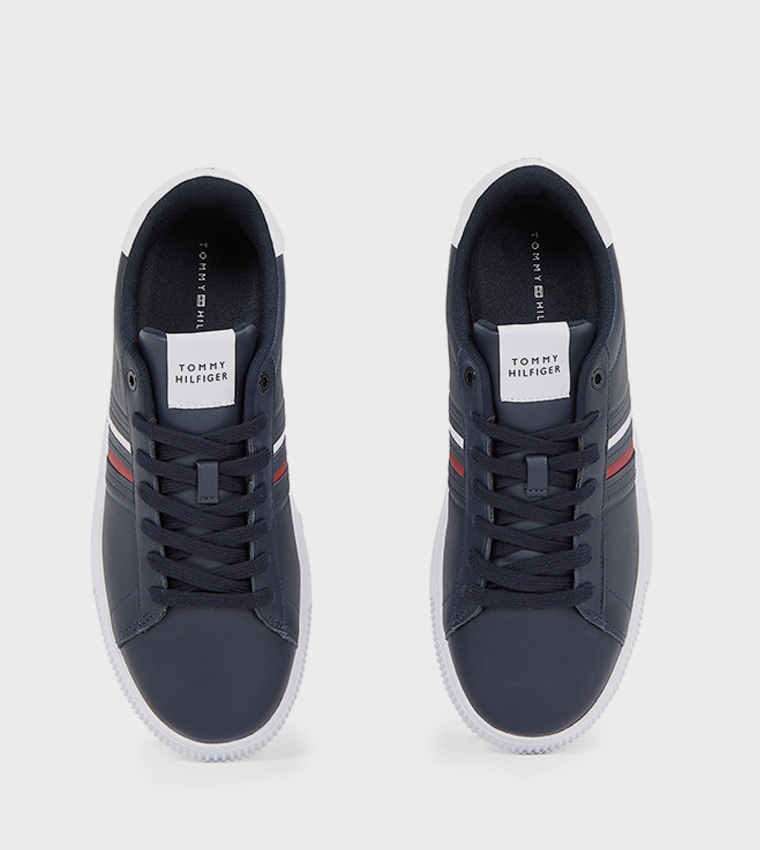 Stripe Detail Lace-Up Sneakers