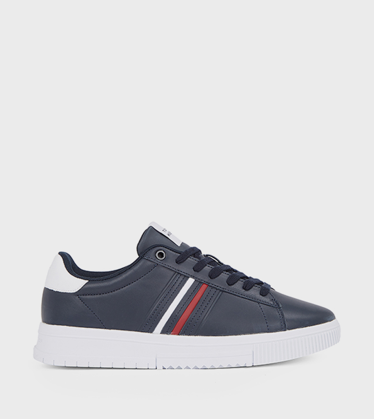 Stripe Detail Lace-Up Sneakers