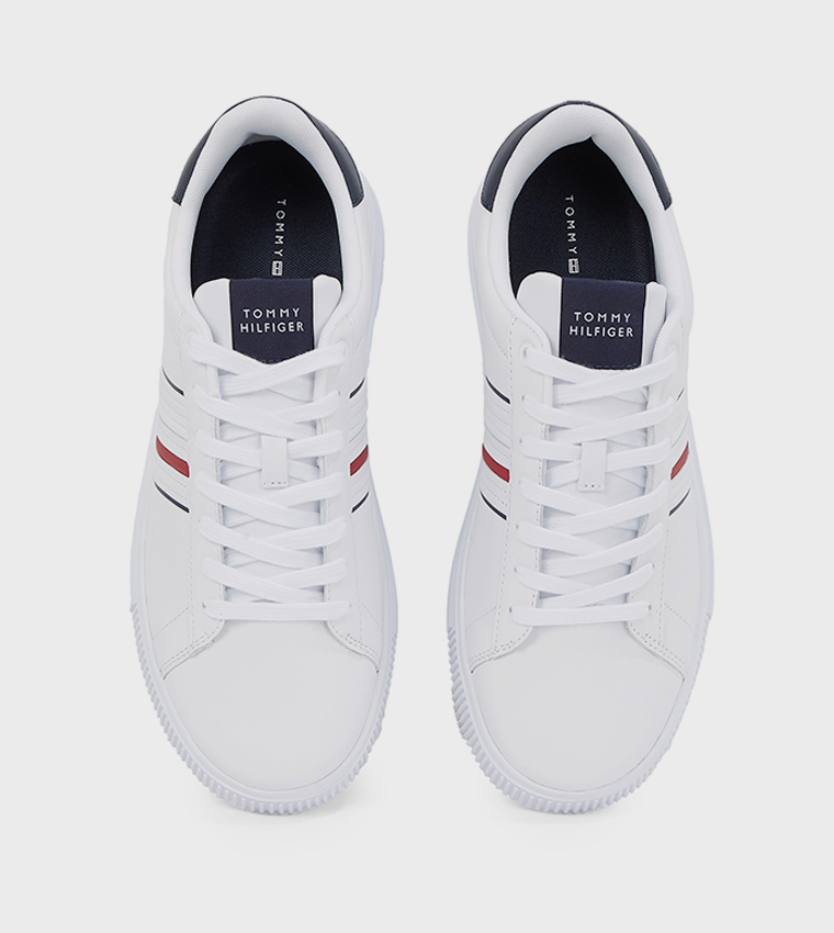 Stripe Detail Lace-Up Sneakers