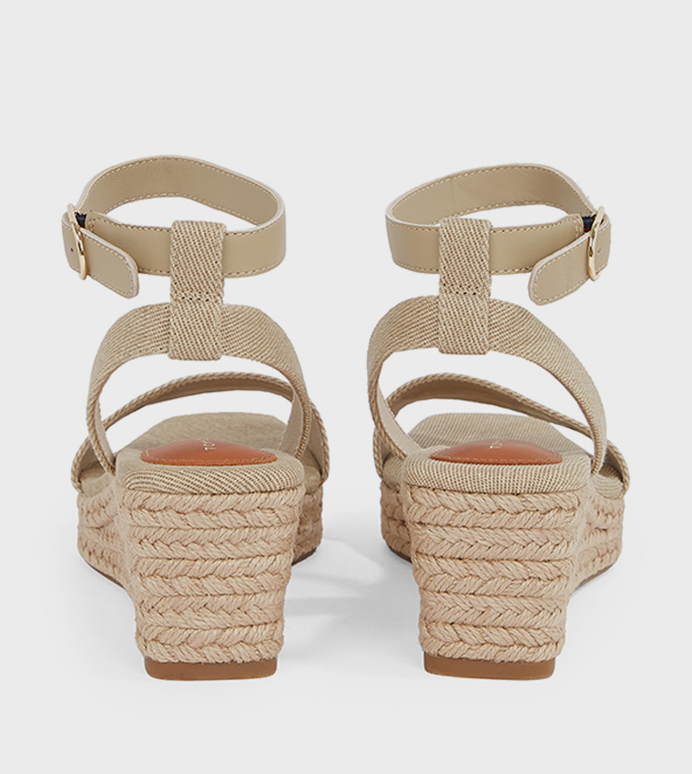 Ankle Strap Espadrille Wedges