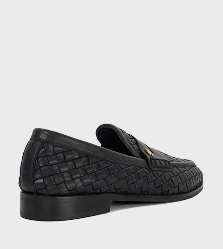 GINELLO Basket Weave Loafers
