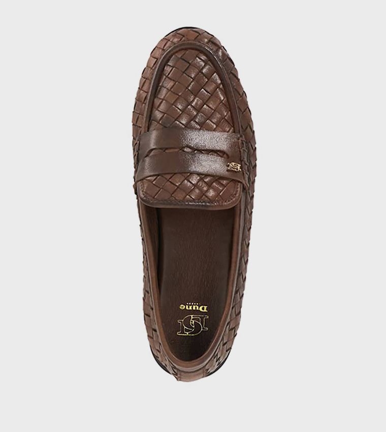 GINELLO Basket Weave Loafers