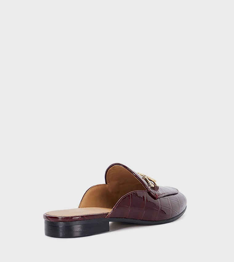 GLOW Textured Mule Loafers