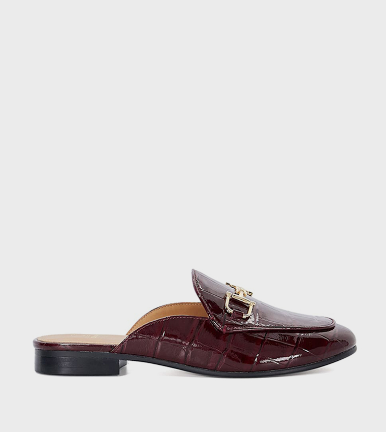 GLOW Textured Mule Loafers