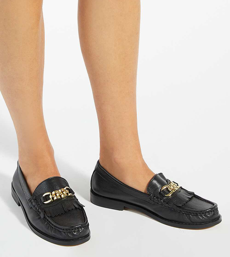 GRANULES Metal Accent Loafers