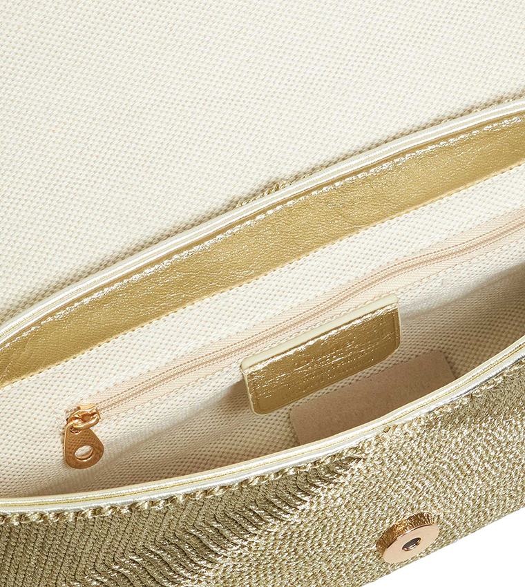 HIGHGATE Textured Flap Shoulder Bag