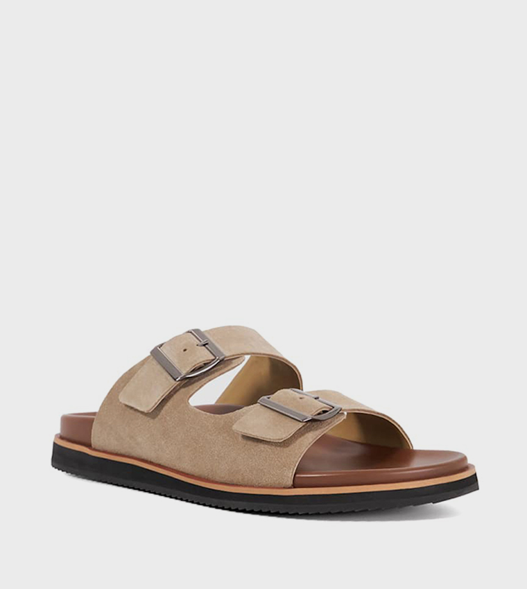 IDEA Solid Double Strap Sandals