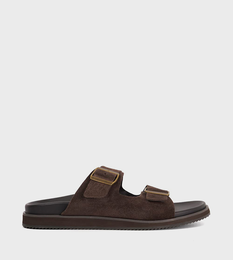 IDEA Solid Double Strap Sandals