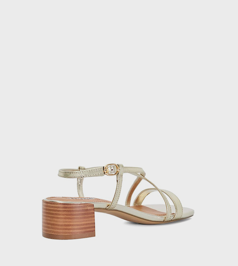 JASKELLE Strappy Block Heel Sandals