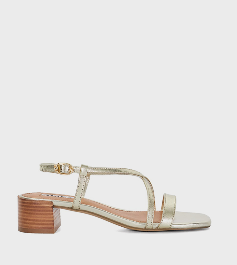 JASKELLE Strappy Block Heel Sandals