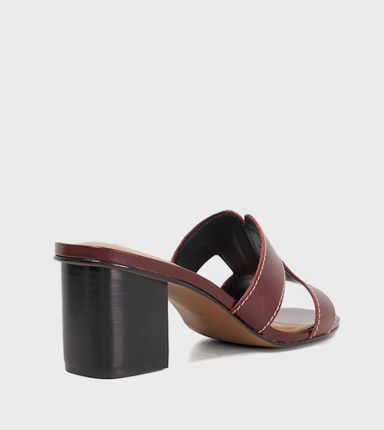 JUPE H-Strap Block Heel Sandals