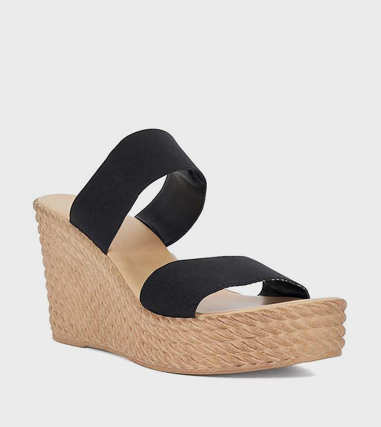 KASON Open Toe Wedge Sandals