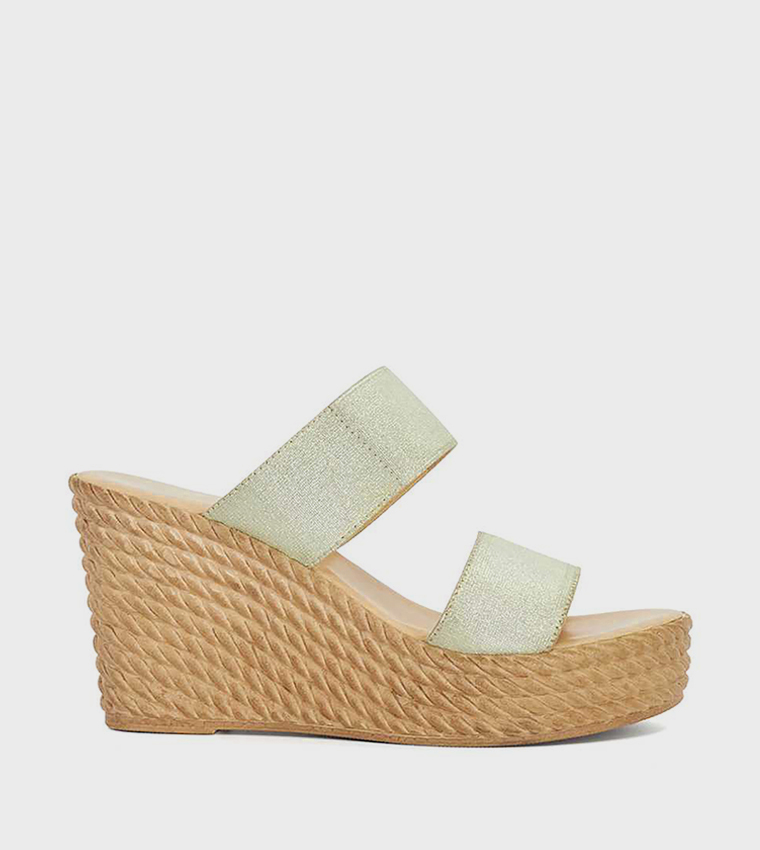 KASON Open Toe Wedge Sandals