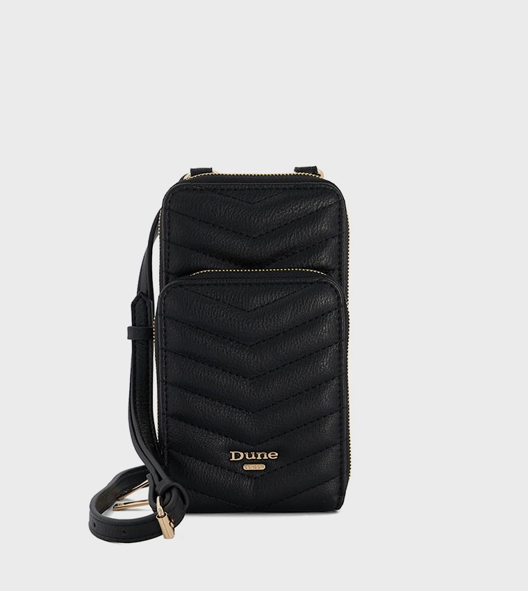 Buy Dune London KENDRO Quilted Phone Crossbody Bag In Black 6thStreet Saudi Arabia