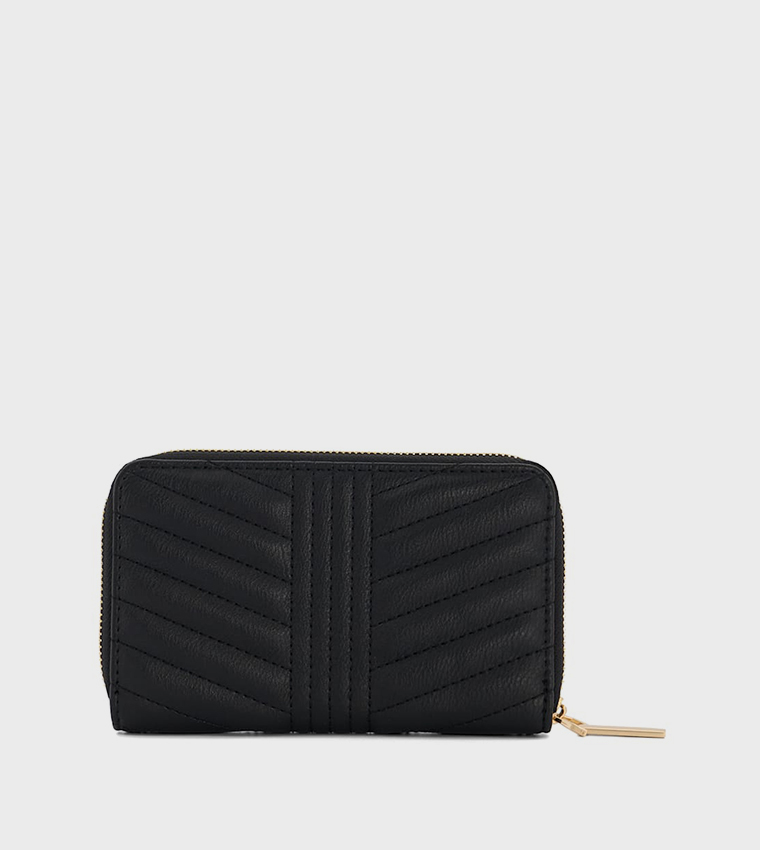 KIANO Quilted Zip-Around Wallet