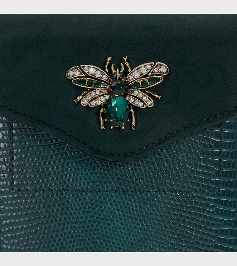 KINGLYO Embellished Phone Crossbody Bag