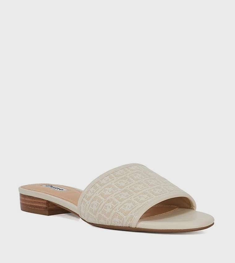 LAMBI Monogram Open-Toe Heeled Sandals