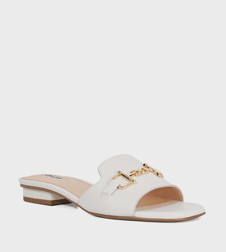 LATTIAS Metal Detail Snaffle Flat Sandals