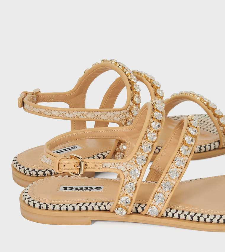 LEO Embellished Flat Sandals