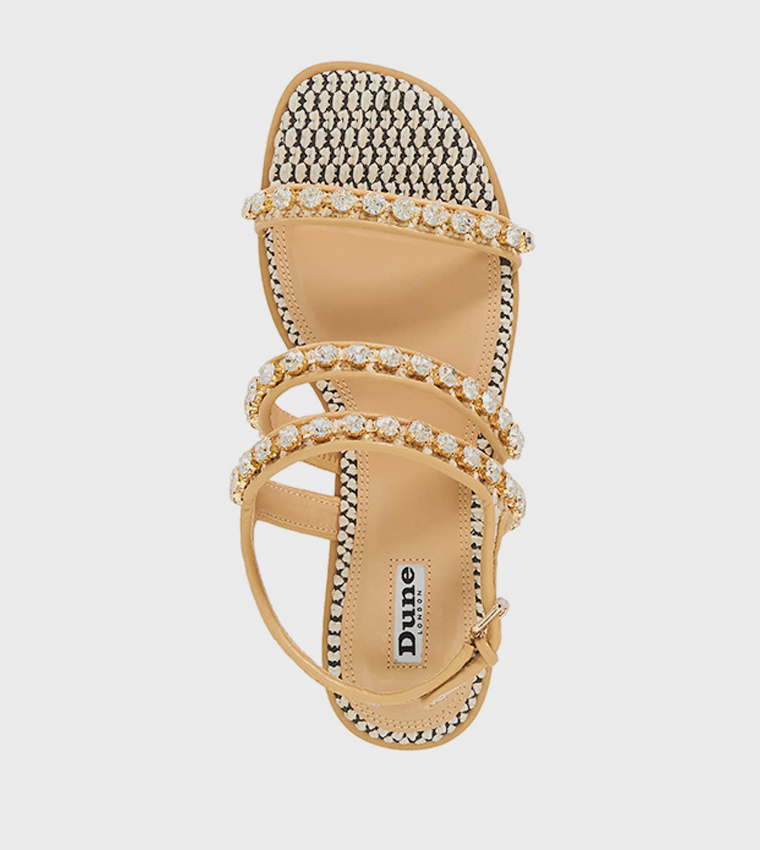 LEO Embellished Flat Sandals