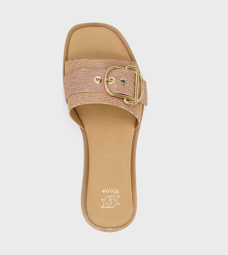 LEYLA Buckled Flat Sandals