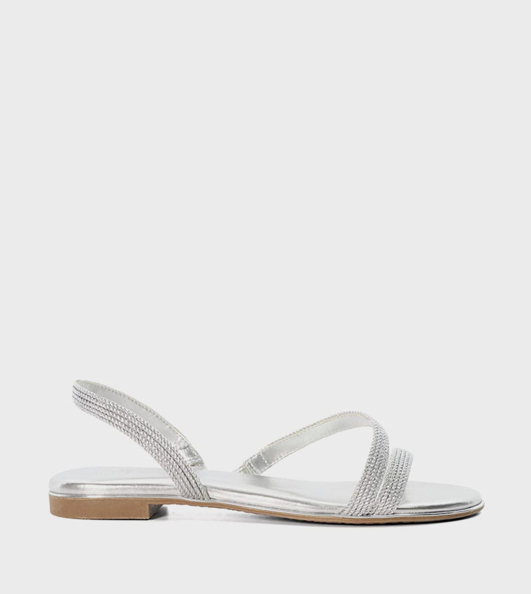 LISTENS Open Toe Flat Sandals