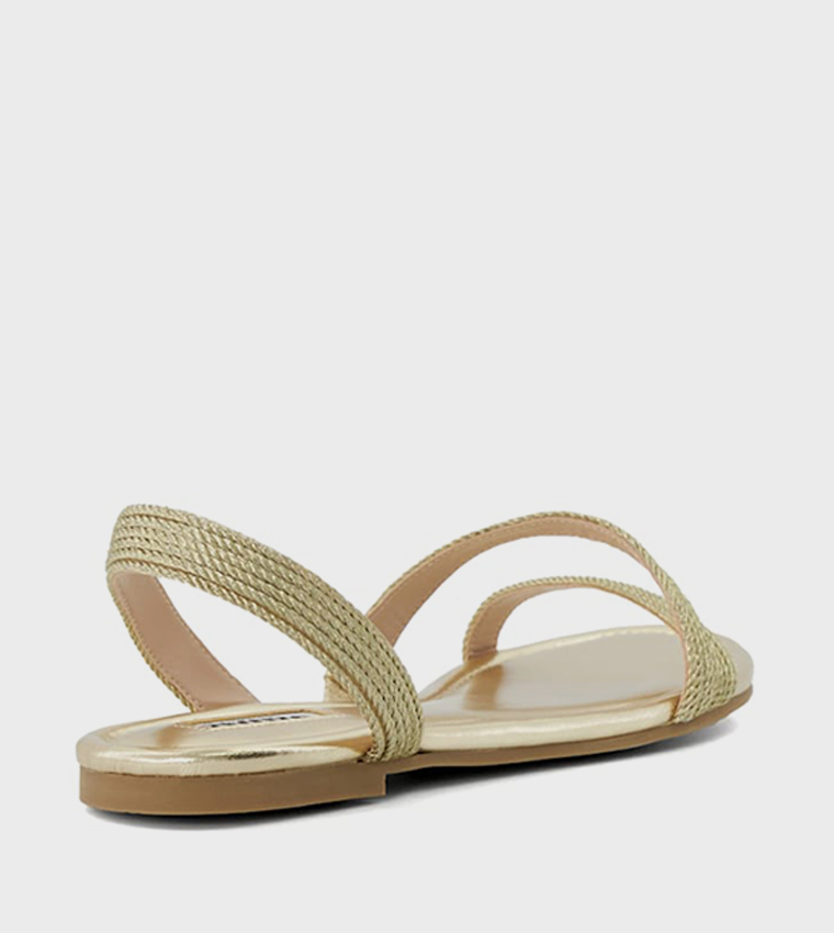 LISTENS Open Toe Flat Sandals