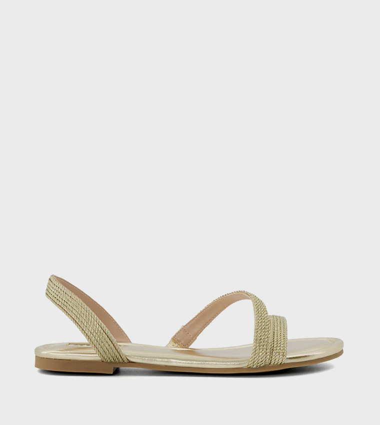 LISTENS Open Toe Flat Sandals
