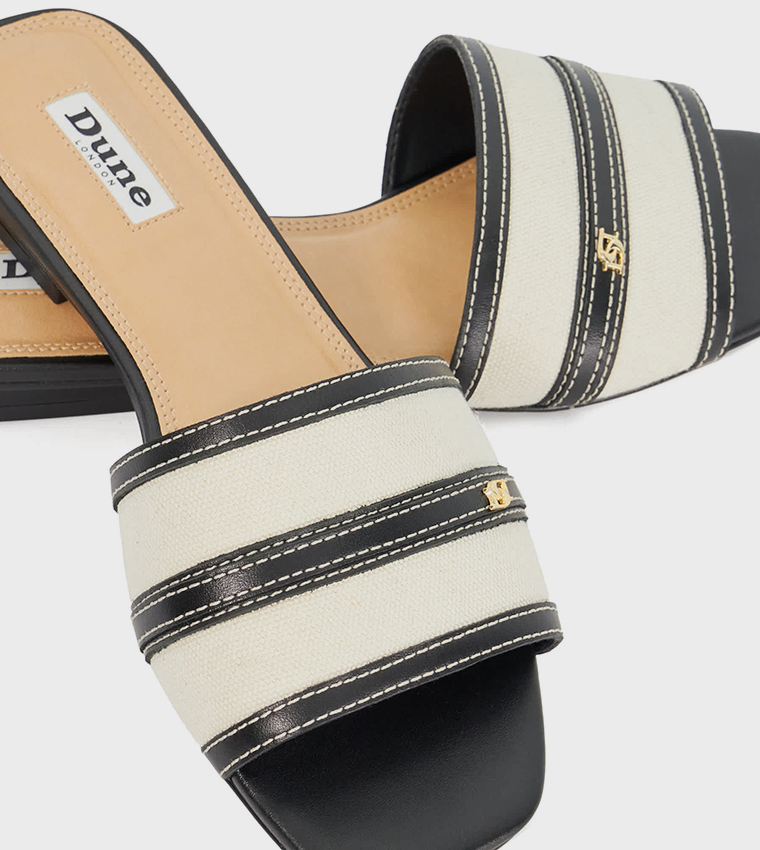 LORENZO Color Block Flat Sandals