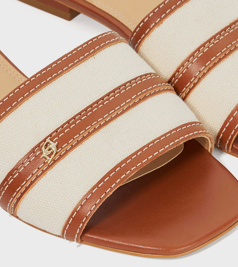 LORENZO Color Block Flat Sandals