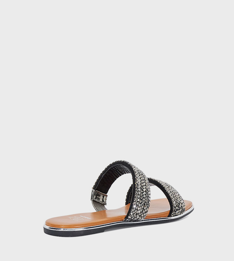 LOVET Embellished Flat Sandals