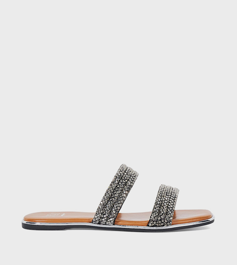 LOVET Embellished Flat Sandals