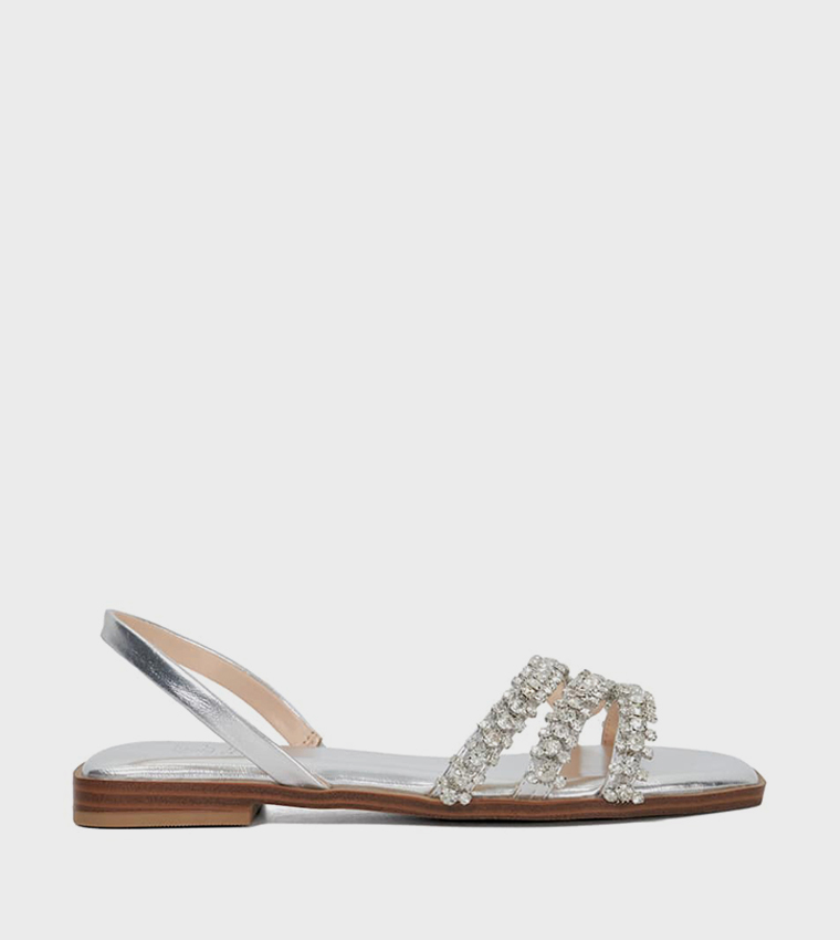 LUCA Embellished Flat Sandals