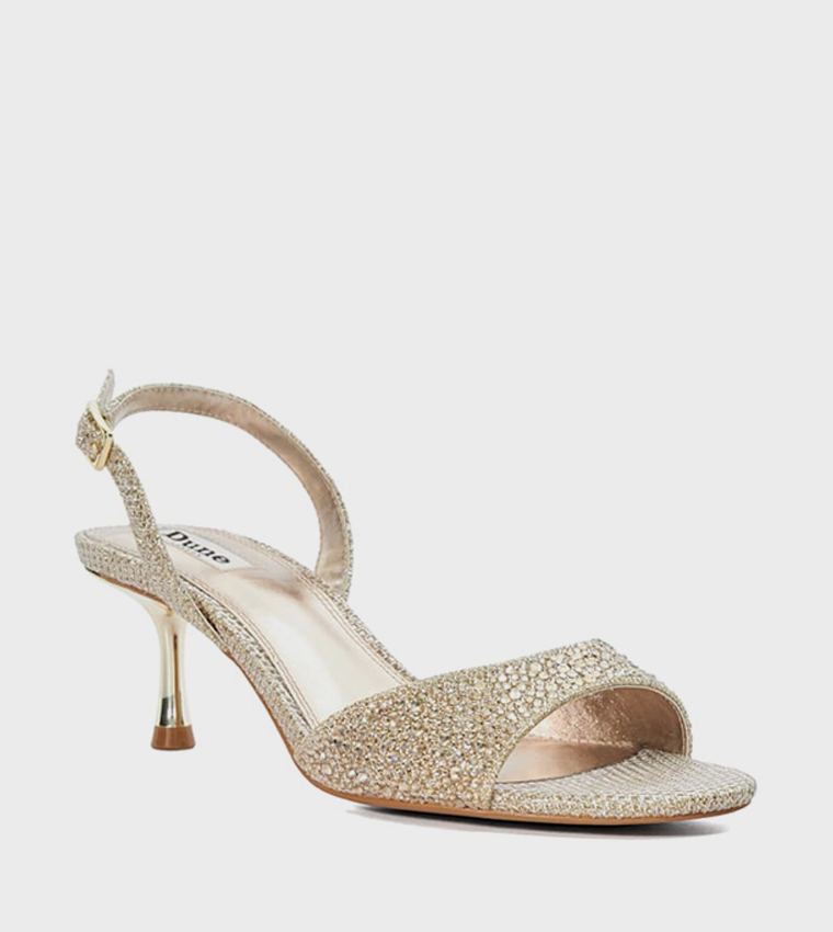 MADELINNIE Embellished Heel Sandals