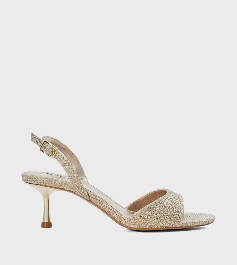 MADELINNIE Embellished Heel Sandals