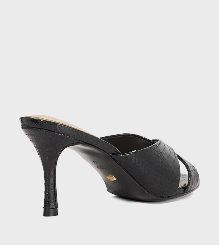 MALAYA Textured Heel Sandals