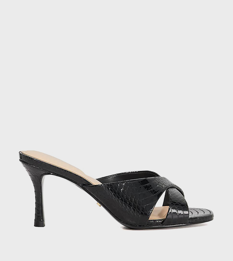 MALAYA Textured Heel Sandals