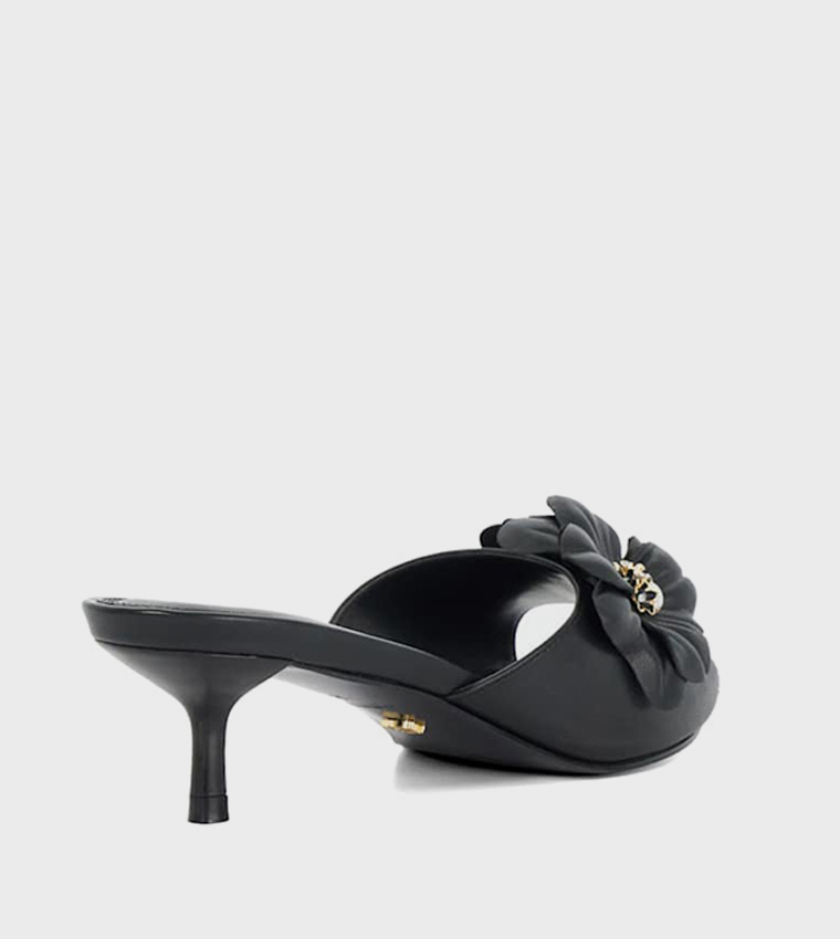 MARLENA Appliqued Heel Sandals