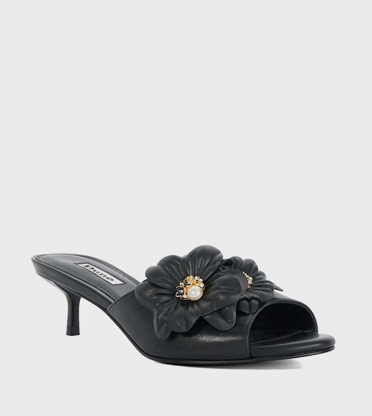 MARLENA Appliqued Heel Sandals