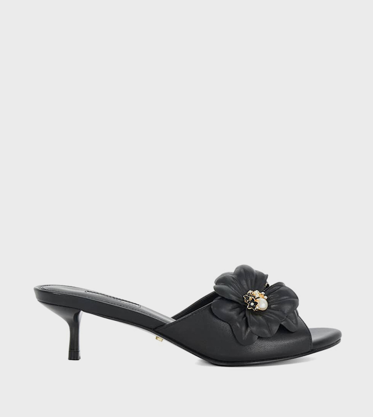 MARLENA Appliqued Heel Sandals