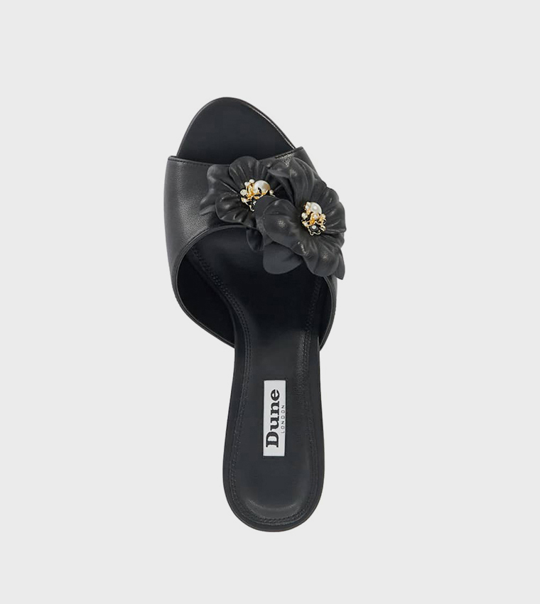 MARLENA Appliqued Heel Sandals